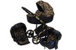 Lastenvaunut STILO Baby Fashion 3in1 Black / Gold hinta ja tiedot | Vaunut ja rattaat | hobbyhall.fi