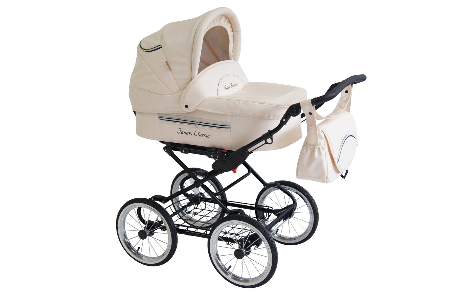 Lastenvaunut Fanari Classic Baby Fashion 3in1 White hinta ja tiedot | Vaunut ja rattaat | hobbyhall.fi