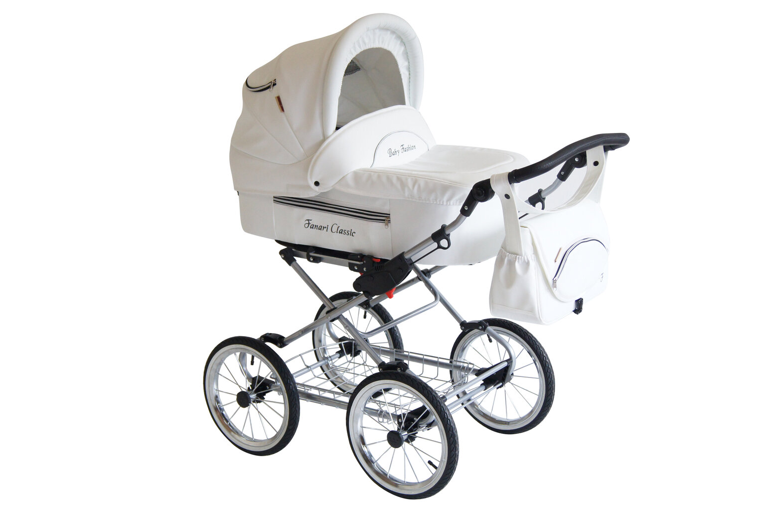 Lastenvaunut Fanari Classic Baby Fashion 3in1 White hinta ja tiedot | Vaunut ja rattaat | hobbyhall.fi