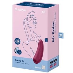 Klitorisstimulaattori Satisfyer Curvy 1+, vaaleanpunainen hinta ja tiedot | Vibraattorit | hobbyhall.fi