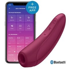 Klitorisstimulaattori Satisfyer Curvy 1+, vaaleanpunainen hinta ja tiedot | Vibraattorit | hobbyhall.fi