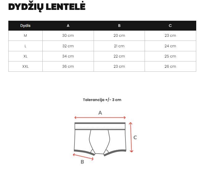 Miesten mustat shortsit O/CG6010-52585-XXL hinta ja tiedot | Miesten alushousut | hobbyhall.fi