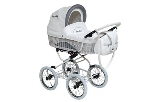 Scarlett Lastenvaunut Baby Fashion 2in1 White / Grey hinta ja tiedot | Vaunut ja rattaat | hobbyhall.fi