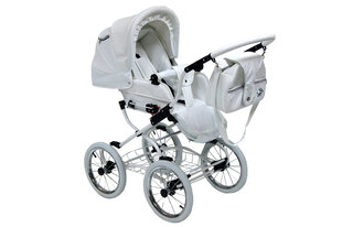 Scarlett Lastenvaunut Baby Fashion 2in1 White hinta ja tiedot | Vaunut ja rattaat | hobbyhall.fi