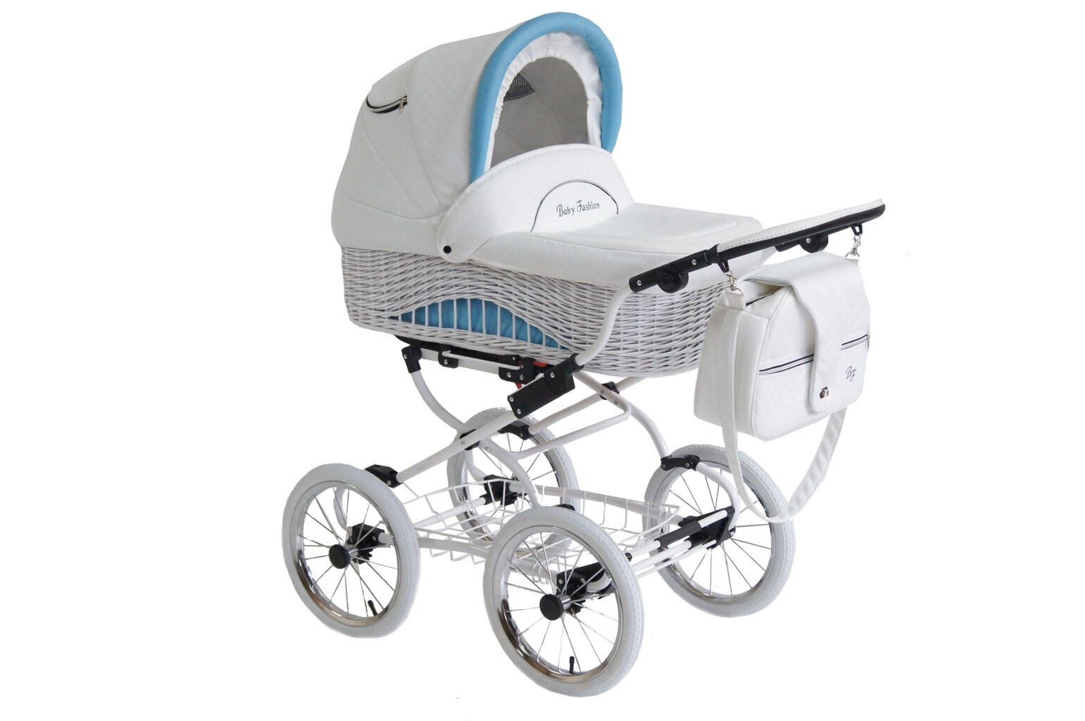 Scarlett Lastenvaunut Baby Fashion 3in1 White / Blue hinta ja tiedot | Vaunut ja rattaat | hobbyhall.fi