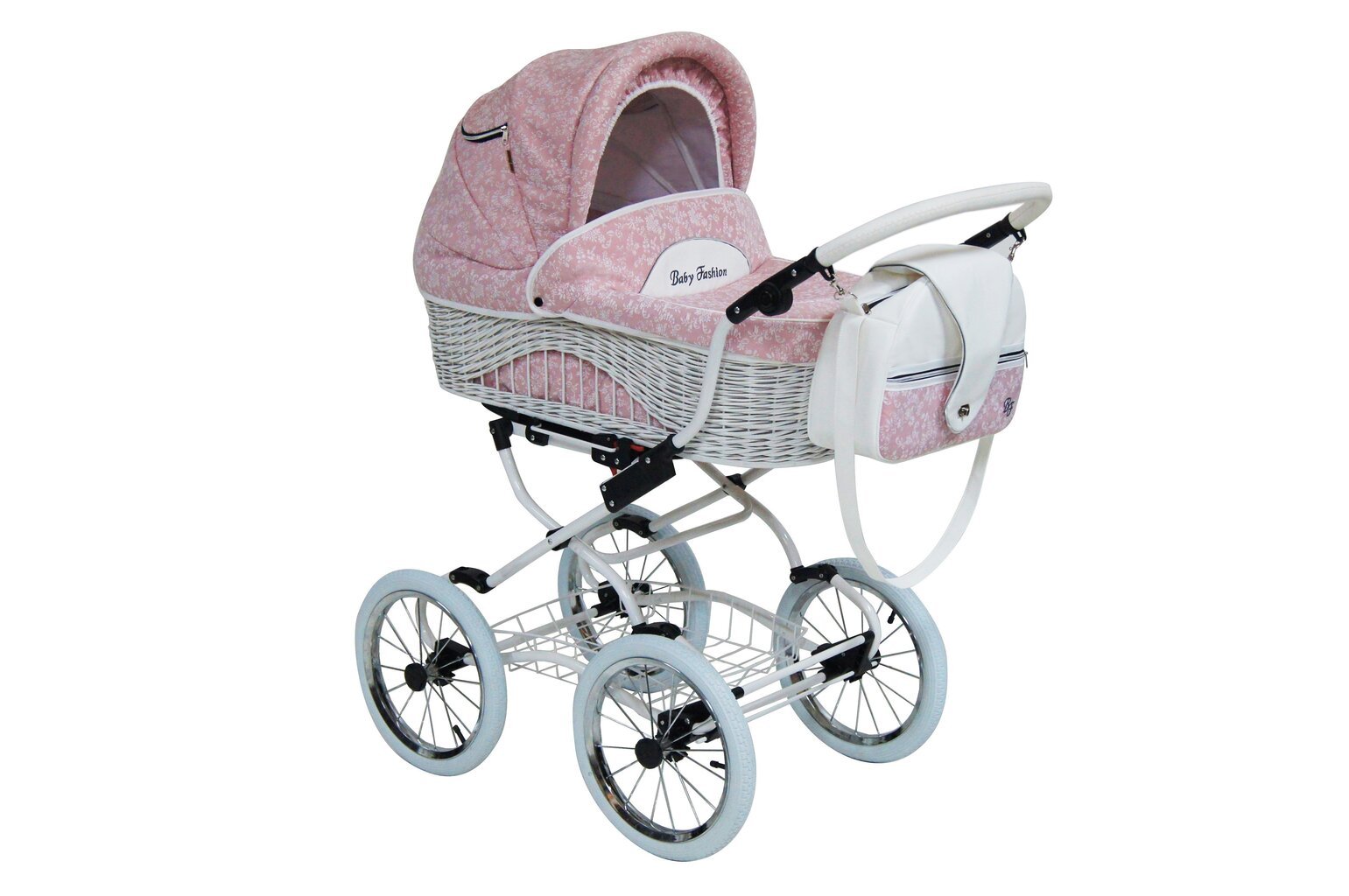 Scarlett Lastenvaunut Baby Fashion 3in1 White / Rose hinta ja tiedot | Vaunut ja rattaat | hobbyhall.fi