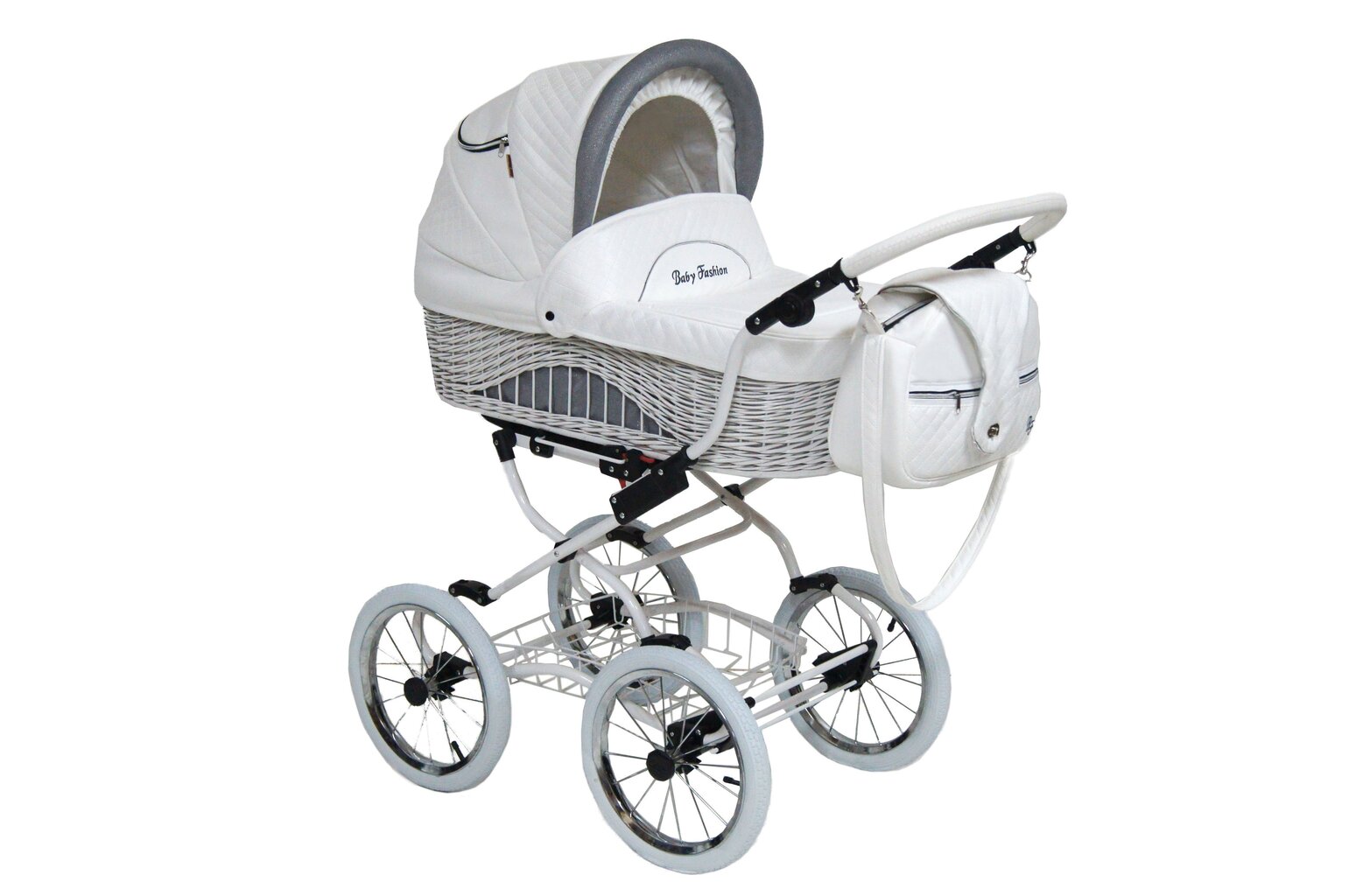 Scarlett Lastenvaunut Baby Fashion 3in1 White / Grey hinta ja tiedot | Vaunut ja rattaat | hobbyhall.fi