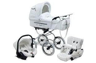 Lastenvaunut Isabell Baby Fashion 3in1 White hinta ja tiedot | Baby Fashion Vauvatarvikkeet | hobbyhall.fi
