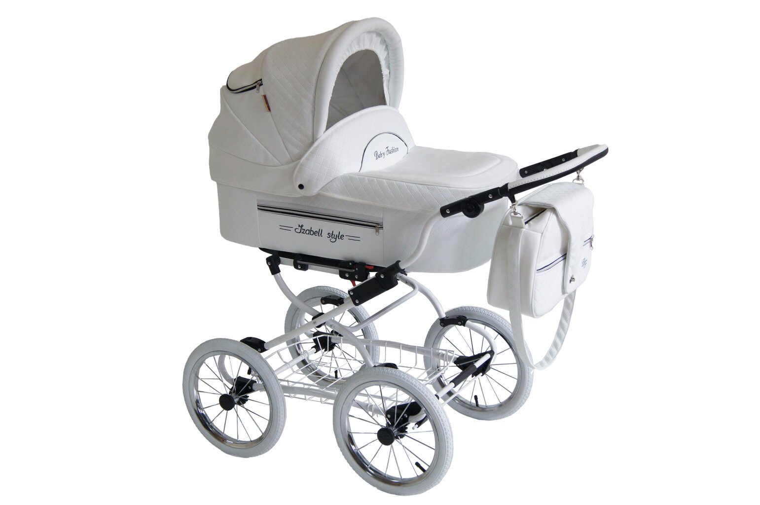 Lastenvaunut Isabell Baby Fashion 3in1 White hinta ja tiedot | Vaunut ja rattaat | hobbyhall.fi