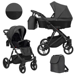 Lastenvaunut Lazzio Kunert 2in1 Black ECO hinta ja tiedot | Vaunut ja rattaat | hobbyhall.fi