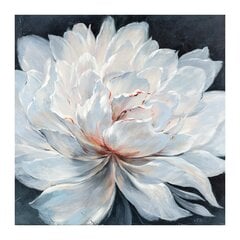 Öljymaalaus 100x100cm, valkoinen kukka hinta ja tiedot | Taulut | hobbyhall.fi