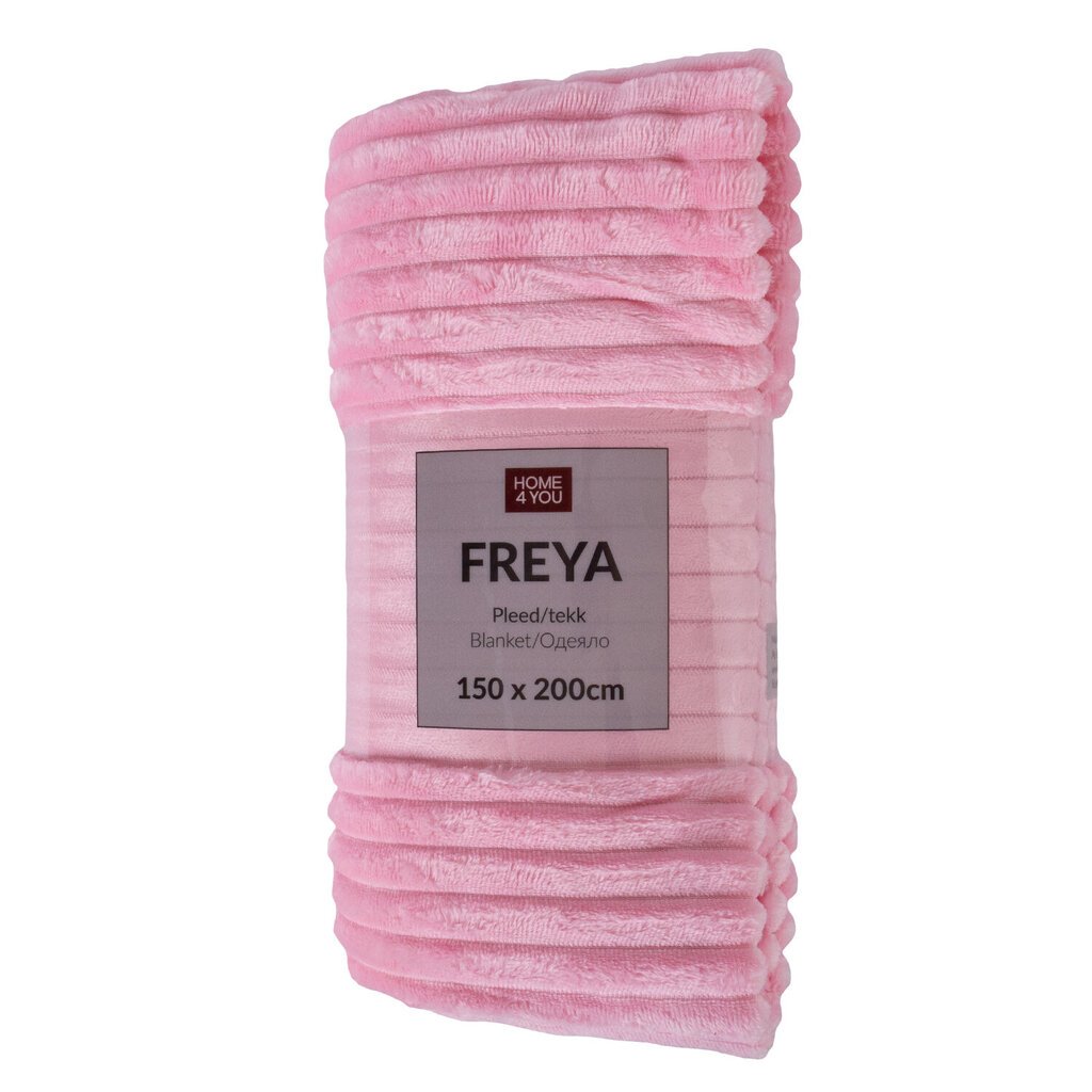 Huopa FREYA 150x200cm, pinkki hinta ja tiedot | Päiväpeitot ja huovat | hobbyhall.fi