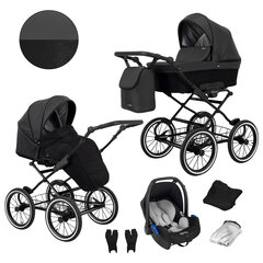 Lastenvaunut Romantic Kunert 3in1 Black ECO hinta ja tiedot | Vaunut ja rattaat | hobbyhall.fi