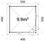 Huvimaja Melanie 9,9 m² ruskealla puunsuojalla hinta ja tiedot | Piharakennukset | hobbyhall.fi