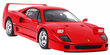 Ferrari F40 kauko-ohjattava auto, punainen hinta ja tiedot | Poikien lelut | hobbyhall.fi