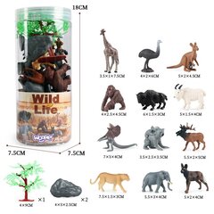 Afrikkalaiset eläinfiguurit 15 kpl, Woopie hinta ja tiedot | Woopie Lelut | hobbyhall.fi