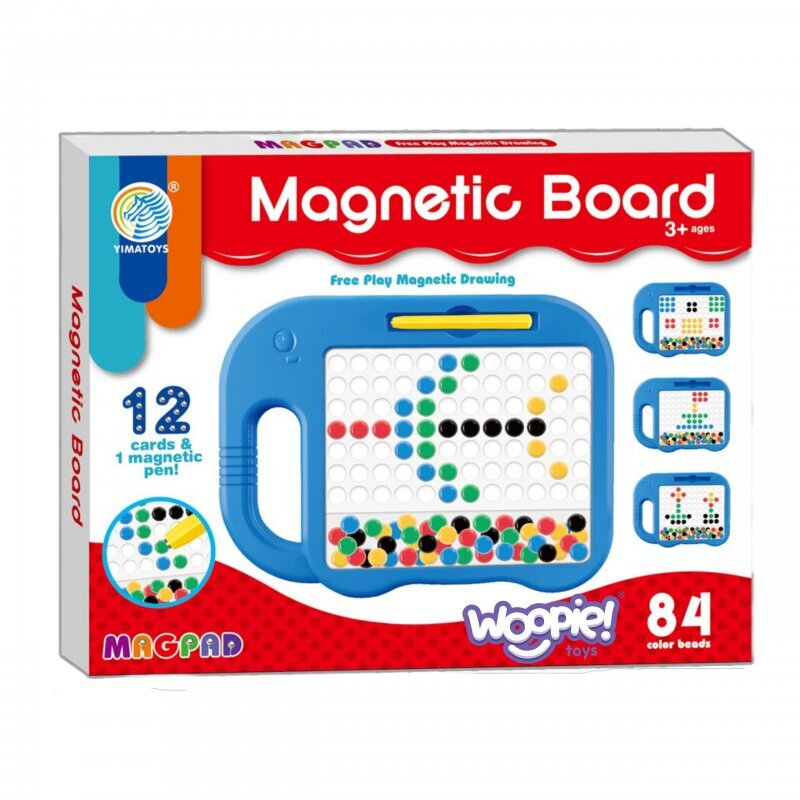 Montessori magneettitaulu MagPad, Woopie, norsu, sininen hinta ja tiedot | Kehittävät lelut | hobbyhall.fi