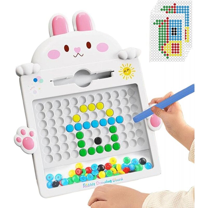 Montessori magneettitaulu MagPad, Woopie, pupu, pinkki, vaaleanpunainen hinta ja tiedot | Kehittävät lelut | hobbyhall.fi