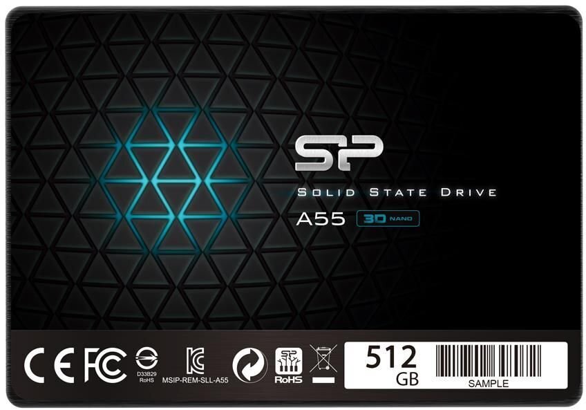 Silicon Power Ace A55 512GB SATA3 (SP512GBSS3A55S25) hinta ja tiedot | Kovalevyt | hobbyhall.fi