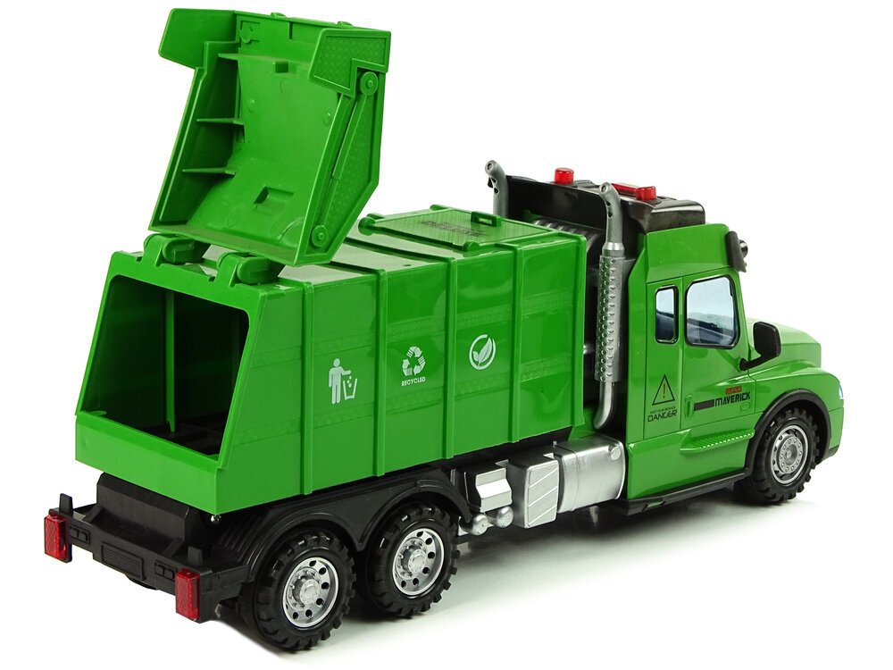 Kauko-ohjattava jäteauto, vihreä hinta ja tiedot | Poikien lelut | hobbyhall.fi