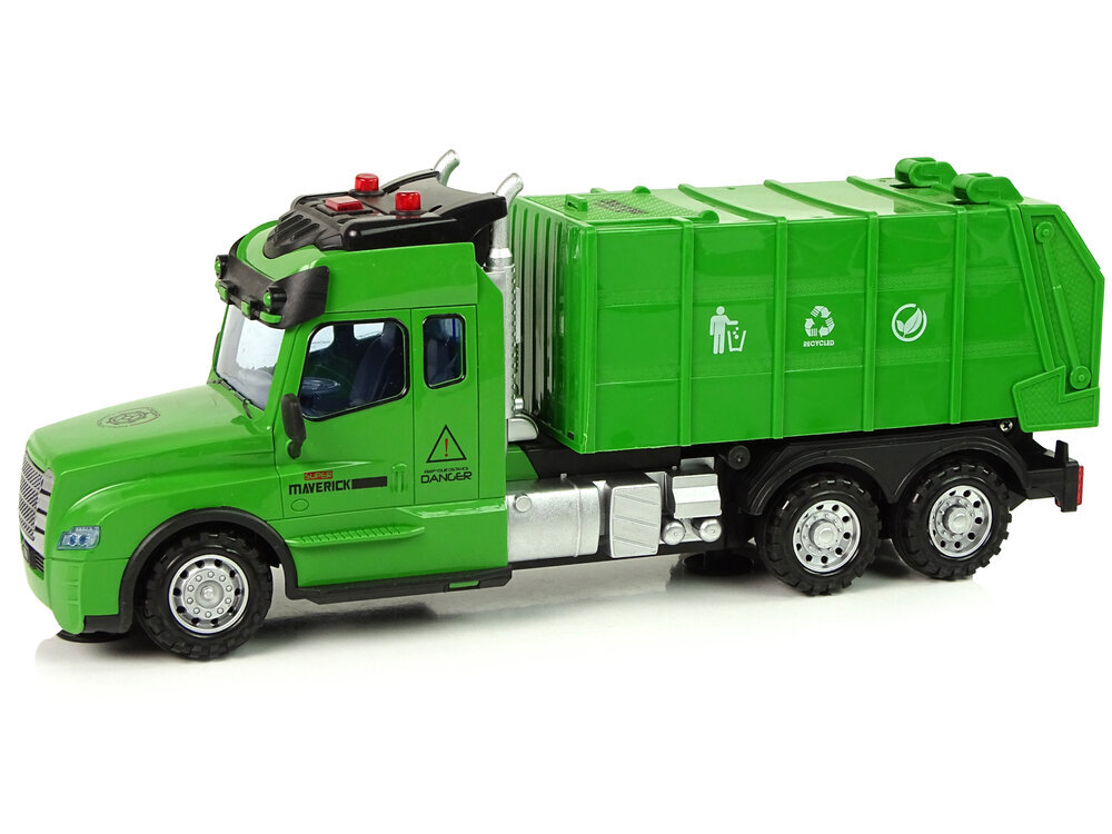 Kauko-ohjattava jäteauto, vihreä hinta ja tiedot | Poikien lelut | hobbyhall.fi