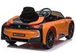 BMW I8 JE1001 yksipaikkainen sähköauto oranssi hinta ja tiedot | Lasten sähköautot | hobbyhall.fi