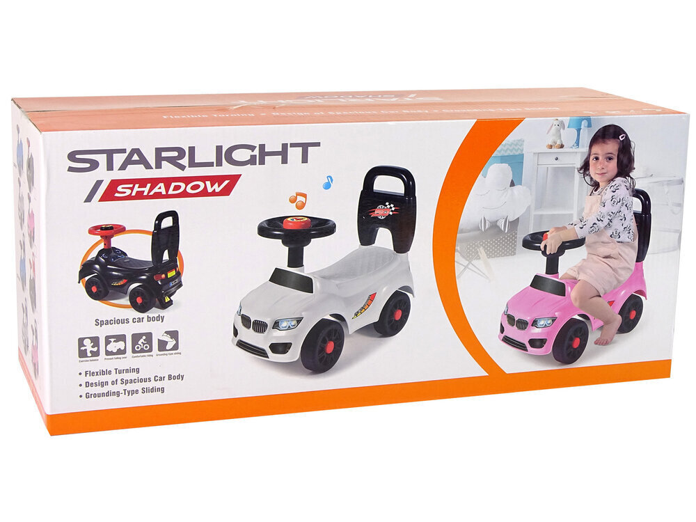 Potkuauto Starlight shadow, musta hinta ja tiedot | Vauvan lelut | hobbyhall.fi