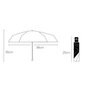 Sateenvarjo, automaattisesti avautuva ja sulkeutuva eCarla, 95cm hinta ja tiedot | Naisten sateenvarjot | hobbyhall.fi
