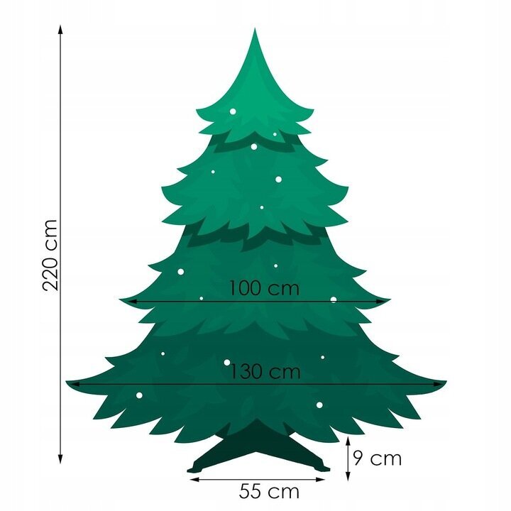 Joulukuusi Springos 161 - 180 cm hinta ja tiedot | Joulukuuset ja kranssit | hobbyhall.fi