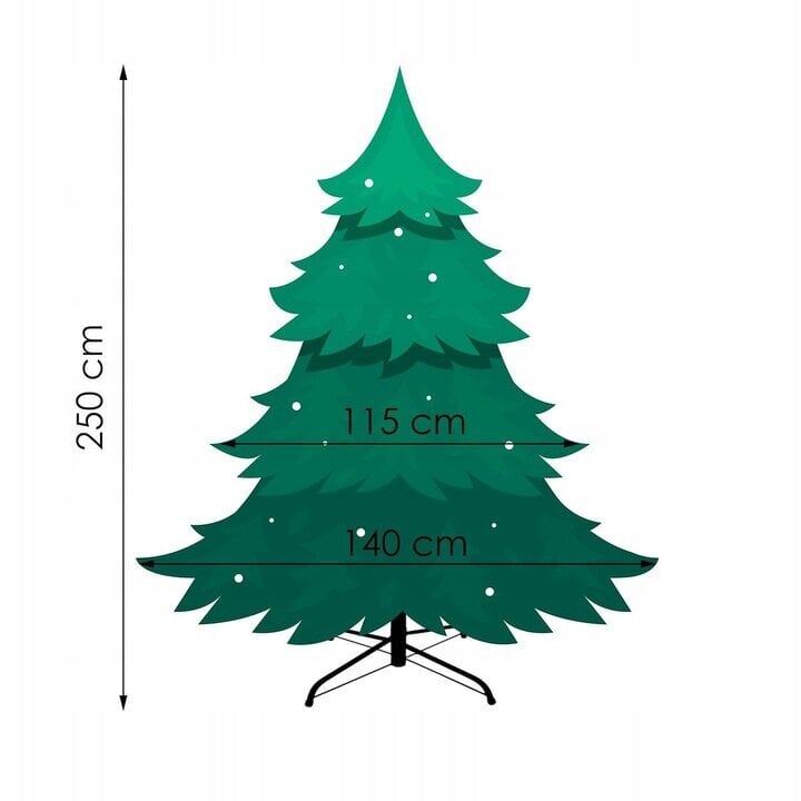 Joulukuusi Springos 221 - 250 cm hinta ja tiedot | Joulukuuset ja kranssit | hobbyhall.fi