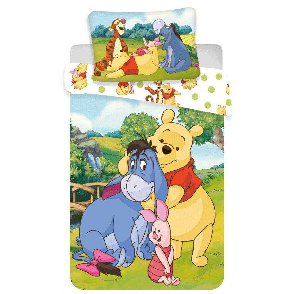 Vuodevaatesetti Disney Puh 100 x 135 cm hinta ja tiedot | Vuodevaatteet lapsille | hobbyhall.fi