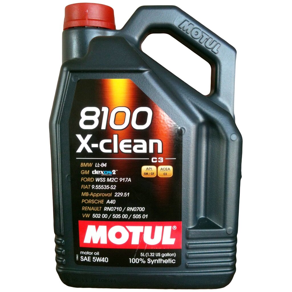Öljy Motul 8100 X-Clean C3, 5W40, 5L hinta ja tiedot | Moottoriöljyt | hobbyhall.fi