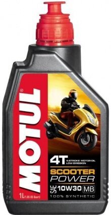 Motul Scooter Power 4T 10W30 1l hinta ja tiedot | Moottoriöljyt moottoripyörille | hobbyhall.fi