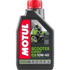 Öljy Motul SCOOTER EXPERT 4T 10W40, 1L hinta ja tiedot | Moottoriöljyt moottoripyörille | hobbyhall.fi