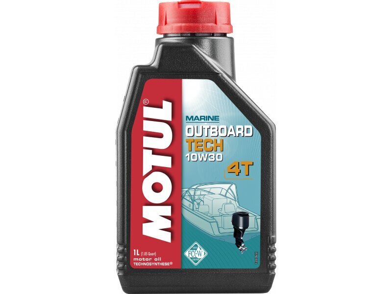 Öljy Motul OUTBOARD TECH 4T 10W30 1L hinta ja tiedot | Voiteluöljyt ja -nesteet | hobbyhall.fi