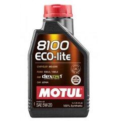Öljy Motul 8100 Eco-lite 5W20, 1L (109102) hinta ja tiedot | Moottoriöljyt | hobbyhall.fi
