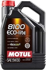 Öljy Motul 8100 Eco-lite 5W30, 5L (108214) hinta ja tiedot | Moottoriöljyt | hobbyhall.fi