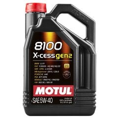 Öljy Motul 8100 X-cess gen2 5W40, 5L (109776) hinta ja tiedot | Motul Autotuotteet | hobbyhall.fi
