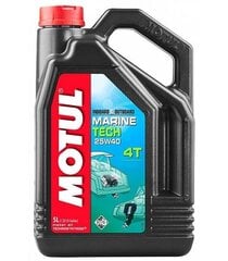 Motul Marine Tech 4T 107716, 25W-40 Öljy 4-tahtimoottoreille, 5l hinta ja tiedot | Moottoriöljyt moottoripyörille | hobbyhall.fi