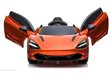 McLaren -sähköinen avoauto, maalattu, oranssi hinta ja tiedot | Lasten sähköautot | hobbyhall.fi