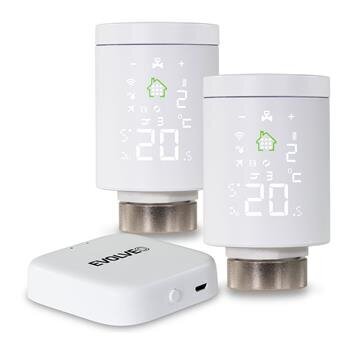 EVOLVEO Heat M30v2 Starter Pack, 2x älykkäät termostaattiset patteriventtiilit ja yhdyskäytävä hinta ja tiedot | Ajastimet ja termostaatit | hobbyhall.fi