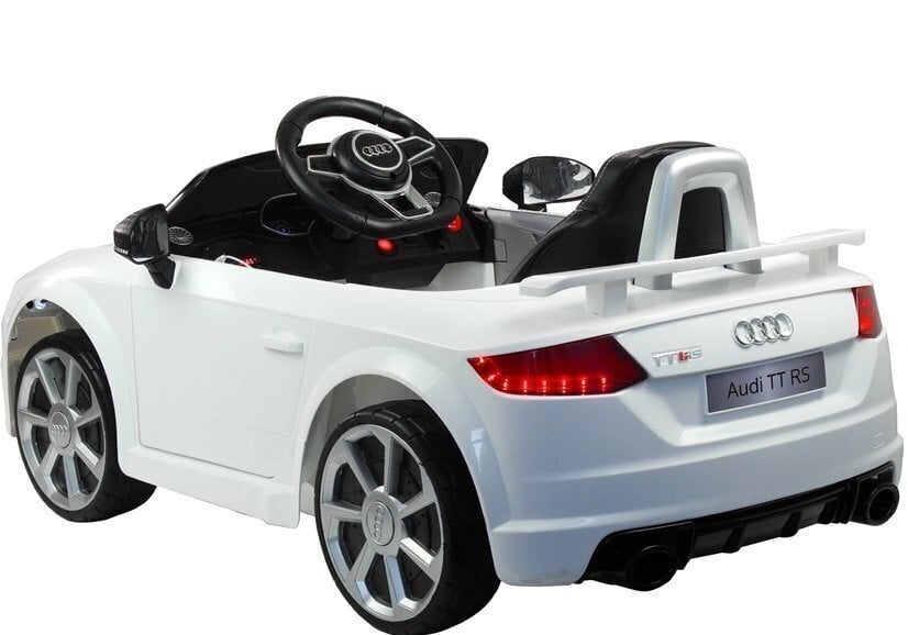 Audi TT RS Quattro, sähköauto lapsille, valkoinen hinta ja tiedot | Lasten sähköautot | hobbyhall.fi
