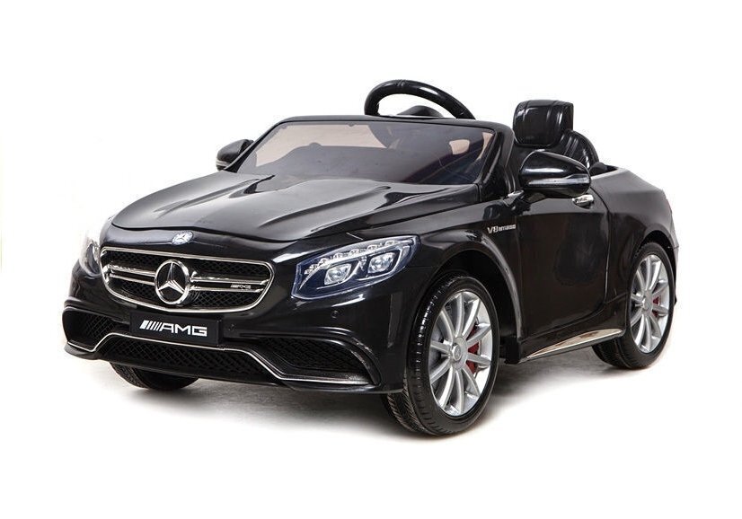 Lasten sähköinen urheiluauto Mercedes- Benz S63 AMG, musta hinta ja tiedot | Lasten sähköautot | hobbyhall.fi