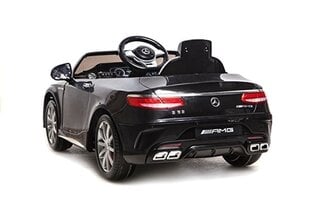 Lasten sähköinen urheiluauto Mercedes- Benz S63 AMG, musta hinta ja tiedot | Lasten sähköautot | hobbyhall.fi