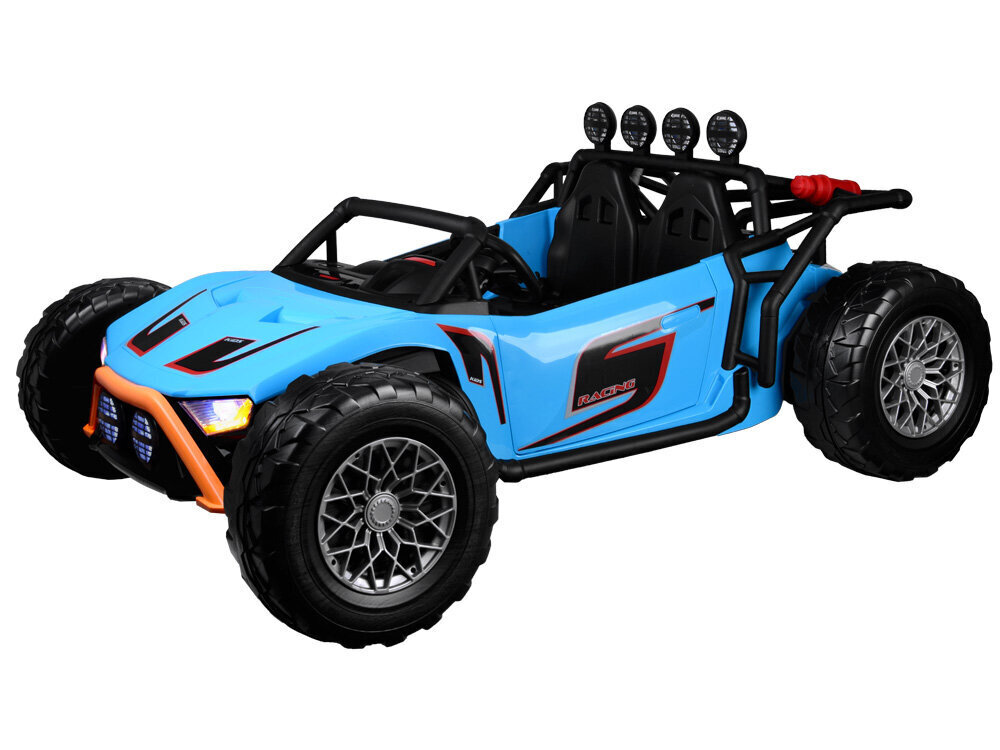 Kaksipaikkainen sähköauto Auto Buggy Racing, sininen hinta ja tiedot | Lasten sähköautot | hobbyhall.fi