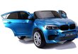 BMW X6M sähköinen katumaasturi, sininen hinta ja tiedot | Lasten sähköautot | hobbyhall.fi