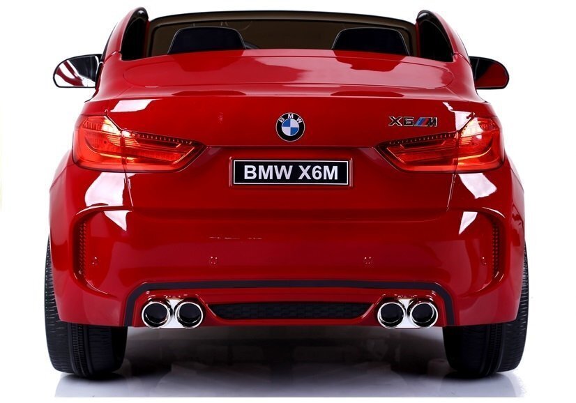 Lasten sähköauto BMW X6M viinipunainen hinta ja tiedot | Lasten sähköautot | hobbyhall.fi