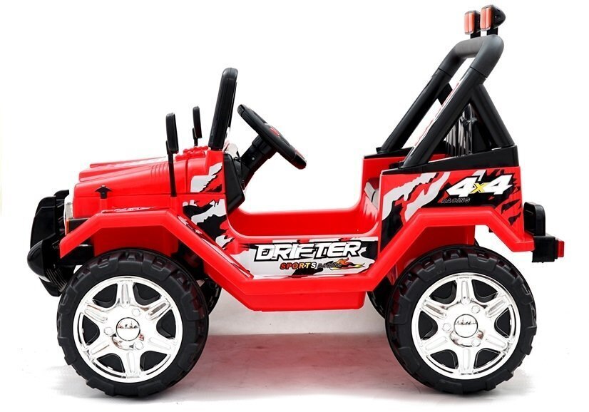 Yksipaikkainen sähköauto Jeep Raptor 4x4, punainen. hinta ja tiedot | Lasten sähköautot | hobbyhall.fi