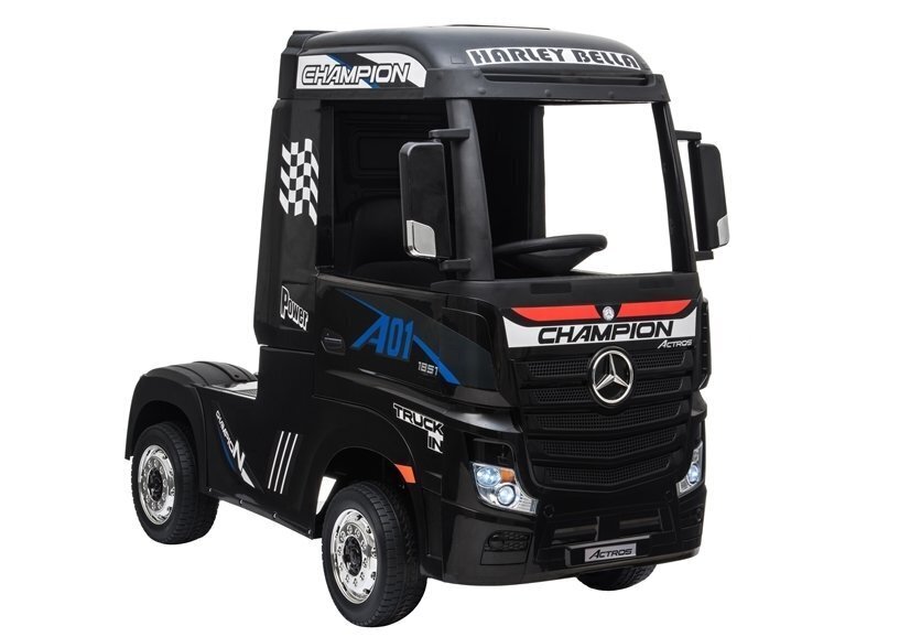 Lasten sähköauto Mercedes Actros, musta hinta ja tiedot | Lasten sähköautot | hobbyhall.fi