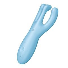 Vibraattori Satisfyer Threesome 4, sininen hinta ja tiedot | Vibraattorit | hobbyhall.fi